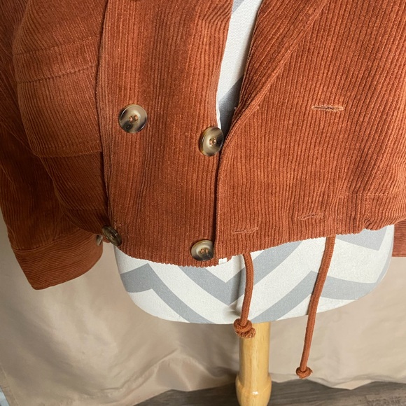JOA Medium Dark Orange Corduroy Jacket - Picture 2 of 10